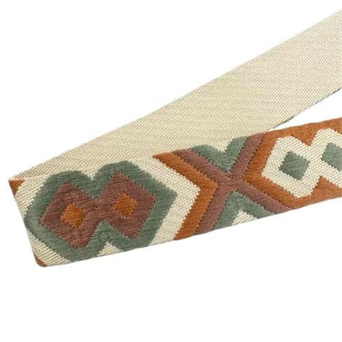 Köperband, 2/5/10 m, 38/50 mm, ethnisches Gurtband, vielseitiges Band, Tasche, Schultergurt, Kleidergürtel, Nähzubehör für Heimwerker (Farbe 19–50 mm, 10 m) von GMVZGQW