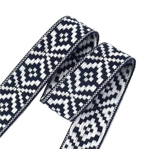Köperband, 4,5 m, 28–35 mm, Polyester, ethnisches Gurtband für Kleidung, Taschen, Riemen, Dekorband, Heimwerker, Heimtextilien, Nähzubehör für Heimwerker, Farbe: 05–35 mm, 4,5 m von GMVZGQW