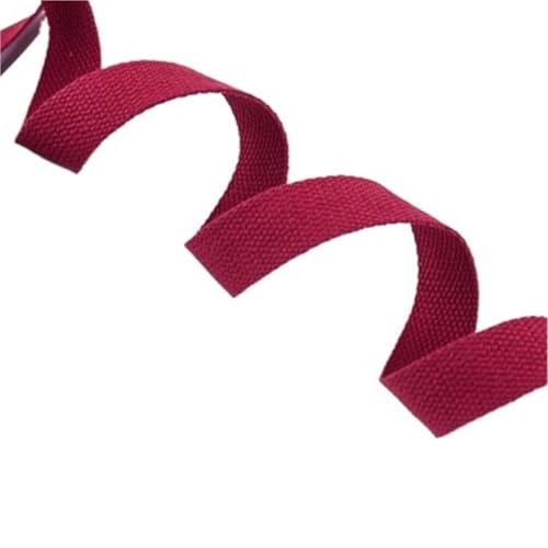 Köperband, 5 m, 25 mm, Segeltuchband, Gürteltasche, verdicktes Baumwollgewebe, Segeltuch, Gurtband, Rucksack, Umreifung, Nähtasche, Gürtel, Zubehör für Heimwerker (Farbe 13) von GMVZGQW