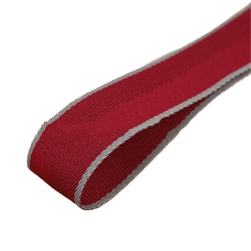 Köperband, Köperband, Baumwollband, 38 mm, 25 mm, 16 mm, handgefertigtes Klebeband, DIY, Korsage, Haarschleifen, Zubehör, Verpackung, 9,1 m für Heimwerker, Weinrot, 25 mm von GMVZGQW