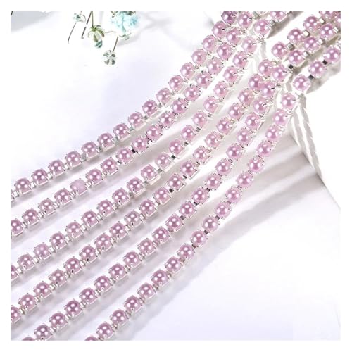 Kristall-Strass-Kette, 2 mm, Kristall-Perlenkette, silberfarbene Basisschale, Perlenkette zum Nähen, DIY, Kleidung, Zubehör, Zierleiste für Nähschuhe, Amethyst, 2 mm - 91 cm Kristall-Strass-Kette, 2 mm, Kristall-Perlenkette, silberfarbene Basisschale, Perlenkette zum Nähen, DIY, Kleidung, Zubehör, Zierleiste für Nähschuhe, Amethyst, 2 mm - 91 cm von GMVZGQW