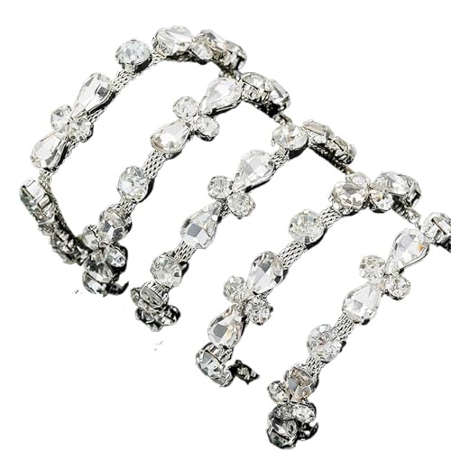 Kristall-Strass-Kette, 90 cm, Strass-Kristallkette, Spitze, Diamantbesatz, Band, Halskette, Applikation, Edelstein, funkelnd, Hochzeitskleid, zum Basteln, zum Nähen von Schuhen, Farbe C Kristall-Strass-Kette, 90 cm, Strass-Kristallkette, Spitze, Diamantbesatz, Band, Halskette, Applikation, Edelstein, funkelnd, Hochzeitskleid, zum Basteln, zum Nähen von Schuhen, Farbe C von GMVZGQW