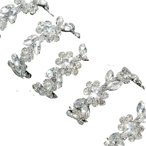 Kristall-Strass-Kette, 90 cm, Strass-Kristallkette, Spitze, Diamantbesatz, Band, Halskette, Applikation, Edelstein, funkelnd, Hochzeitskleid, zum Basteln, zum Nähen von Schuhen, Farbe F Kristall-Strass-Kette, 90 cm, Strass-Kristallkette, Spitze, Diamantbesatz, Band, Halskette, Applikation, Edelstein, funkelnd, Hochzeitskleid, zum Basteln, zum Nähen von Schuhen, Farbe F von GMVZGQW