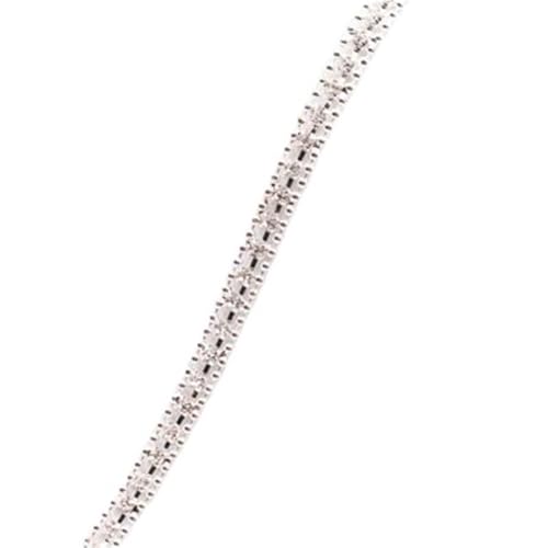 Kristall-Strass-Kette, Goldbasis, Strass-Kette, Kristalle und Steine, Glas-Cup-Kette, Näh-Strasssteine für Kleidung zum Nähen von Schuhen (Silber) von GMVZGQW