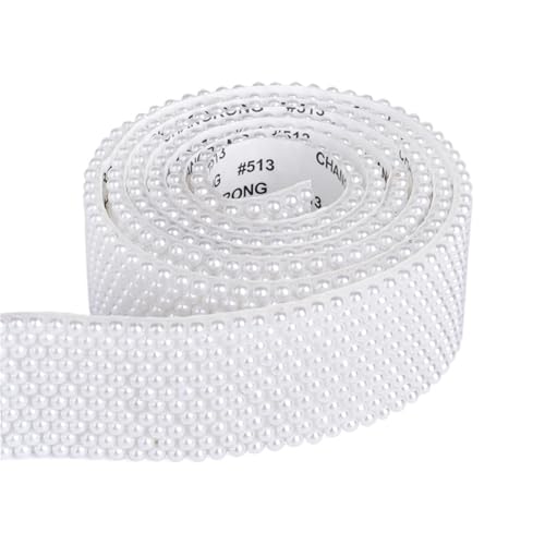 Kristall Strass Kette Rhein Perlen Verschluss Kette DIY Nähen Zubehör Klebeband DIY Dekoration Applikationen zum Nähen von Schuhen (30mm) von GMVZGQW