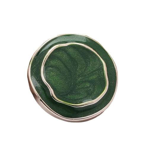 Kunststoff-Knöpfe im Vintage-Stil, goldfarben, mehrfarbig, für Mantel, Windjacke, Pullover, Kleidung, Nähen, Bastelzubehör (grün, 21 mm, 10 Stück) von GMVZGQW