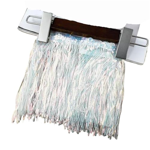 Quasten-Nähborte 17 cm, Pailletten, Fransenquaste, Spitze, Bühnenkleidungsvorhang, Dekoration, Fransen für Kleider, Kleidung, Nähzubehör für lateinamerikanische Kleider, Farbe: 18,17 cm, 8 Yard) Quasten-Nähborte 17 cm, Pailletten, Fransenquaste, Spitze, Bühnenkleidungsvorhang, Dekoration, Fransen für Kleider, Kleidung, Nähzubehör für lateinamerikanische Kleider, Farbe: 18,17 cm, 8 Yard) von GMVZGQW