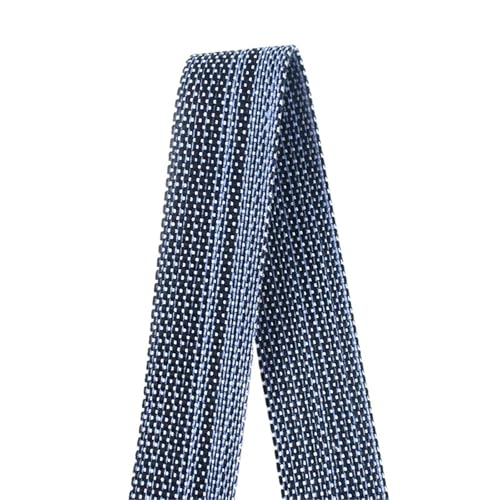 Ramie-Gurtband, Köperband, 1/2/3/4/5 m, Baumwolle, für Rucksack, Tasche, Gürtel, Bänder, DIY, Nähen, Schrägband, Bekleidungszubehör für Heimwerker (Blau, 30 mm, 1 m) von GMVZGQW