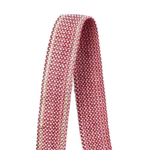 Ramie-Gurtband, Köperband, 1/2/3/4/5 m, Baumwolle, für Rucksack, Tasche, Gürtel, Bänder, DIY, Nähen, Schrägband, Bekleidungszubehör für Heimwerker (Rot, 20 mm, 1 m) von GMVZGQW