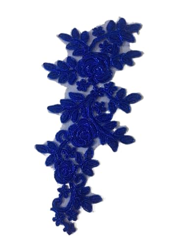 Spitzenapplikationen für Hochzeitskleid, Spitzendekoration, 19 x 8 cm, für Hosen, 10 Stück, Rot, Lila, Gelb, Schwarz, 10 Stück Spitzenapplikationen für Hochzeitskleid, Spitzendekoration, 19 x 8 cm, für Hosen, 10 Stück, Rot, Lila, Gelb, Schwarz, 10 Stück von GMVZGQW