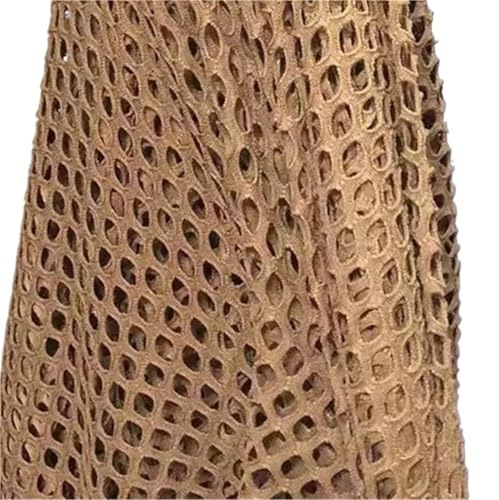 Transparenter Netzstoff für Kleidung, Spitze, besticktes Outfit, Hutfutter (dunkler Hautton) von GMVZGQW