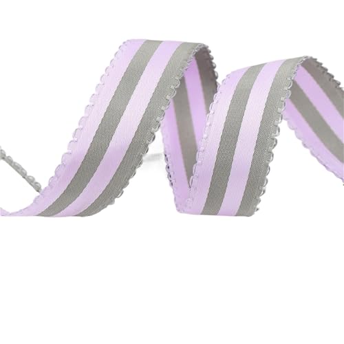 Twill-Klebeband, doppelseitig, farbig, gestreift, für Hochzeit, Party, Dekoration, 4,5 m, handgefertigt, Geschenkverpackungsmaterialien für Heimwerker (Farbe A7, 10 mm) von GMVZGQW