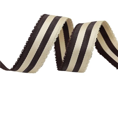Twill-Klebeband, doppelseitig, farbig, gestreift, für Hochzeit, Party, Dekoration, 4,5 m, handgefertigt, Geschenkverpackungsmaterialien für Heimwerker (Farbe: A11, 25 mm) von GMVZGQW