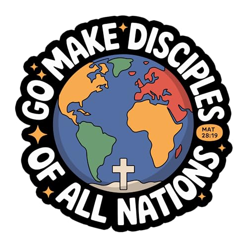 Aufnäher mit Aufschrift "Go Make Disciples of All Nations", 7,6 cm, christliches Kreuz, Bibelvers, religiöser Jesus, zum Aufbügeln/Aufnähen, Stoffapplikation für Trucker, Hüte, Kleidung, Rucksack Aufnäher mit Aufschrift "Go Make Disciples of All Nations", 7,6 cm, christliches Kreuz, Bibelvers, religiöser Jesus, zum Aufbügeln/Aufnähen, Stoffapplikation für Trucker, Hüte, Kleidung, Rucksack von GNAART