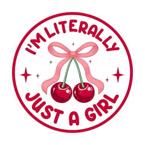 Aufnäher mit Aufschrift "I'm Literally Just A Girl", 7,6 cm, Kirschrosa, Schleife, Mädchen, niedlich, positiv, zum Aufbügeln oder Aufnähen, für Trucker, Hüte, Kleidung, Rucksack, DIY-Zubehör Aufnäher mit Aufschrift "I'm Literally Just A Girl", 7,6 cm, Kirschrosa, Schleife, Mädchen, niedlich, positiv, zum Aufbügeln oder Aufnähen, für Trucker, Hüte, Kleidung, Rucksack, DIY-Zubehör von GNAART