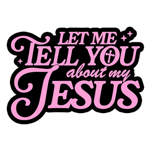 Aufnäher mit Aufschrift "Let Me Tell You About My Jesus", 7,6 cm, christlich, religiös, Liebes-Jesus, Bibelzitat, zum Aufbügeln oder Aufnähen, Stickerei, Stoffapplikation für Trucker, Hüte, Kleidung Aufnäher mit Aufschrift "Let Me Tell You About My Jesus", 7,6 cm, christlich, religiös, Liebes-Jesus, Bibelzitat, zum Aufbügeln oder Aufnähen, Stickerei, Stoffapplikation für Trucker, Hüte, Kleidung von GNAART