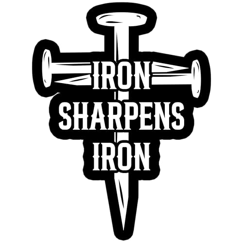 Iron Sharpens Iron Patch 7,6 cm, lustiges Kreuz, christlich, Bibelvers, religiöser Humor, zum Aufbügeln/Aufnähen, Stickerei, Stoffapplikation für Trucker, Hüte, Kleidung, Rucksack, DIY-Zubehör Iron Sharpens Iron Patch 7,6 cm, lustiges Kreuz, christlich, Bibelvers, religiöser Humor, zum Aufbügeln/Aufnähen, Stickerei, Stoffapplikation für Trucker, Hüte, Kleidung, Rucksack, DIY-Zubehör von GNAART