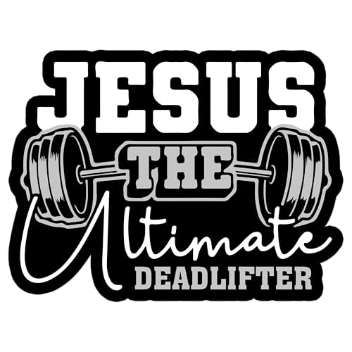 Jesus der ultimative Kreuzheber-Aufnäher, 7,6 cm, lustig, christlich, Fitness, Bodybuilder, Gewichtheben, Humor, zum Aufbügeln oder Aufnähen, Stickerei, Stoffapplikation für Trucker, Hüte, Kleidung von GNAART