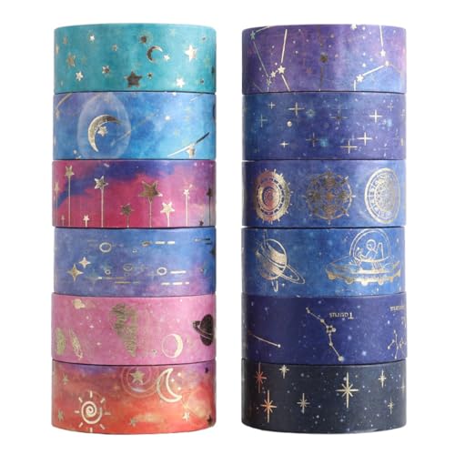 GNALIA 12 Rollen Washi Klebeband Set Dekoratives Washi Tape Für Scrapbooking Journal Set Handwerk Fotoalbum Geburtstag GNALIA 12 Rollen Washi Klebeband Set Dekoratives Washi Tape Für Scrapbooking Journal Set Handwerk Fotoalbum Geburtstag von GNALIA