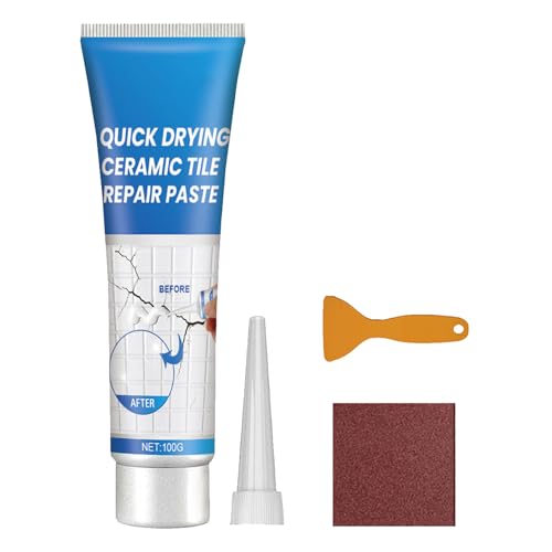 GNAUMORE Reparatur Rissen Keramikfliesen,Fliesenreparaturpaste,Keramik Reparaturset,Reparaturpaste für Emaille,Wasserfest Keramikpaste,Reparaturmittel für keramische Fliesen,Bodenfliesen Kratzer GNAUMORE Reparatur Rissen Keramikfliesen,Fliesenreparaturpaste,Keramik Reparaturset,Reparaturpaste für Emaille,Wasserfest Keramikpaste,Reparaturmittel für keramische Fliesen,Bodenfliesen Kratzer von GNAUMORE
