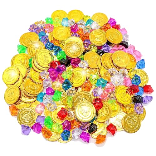 Goldmünzen Piratenschatz,Kinder Piraten Edelsteine,Piratenschatz Goldmünzen und Edelsteine,Piraten Schmucksteine Set,Piraten Kindergeburtstag Edelsteine,Goldmünzen des Piratenschatz Spielzeugs Goldmünzen Piratenschatz,Kinder Piraten Edelsteine,Piratenschatz Goldmünzen und Edelsteine,Piraten Schmucksteine Set,Piraten Kindergeburtstag Edelsteine,Goldmünzen des Piratenschatz Spielzeugs von GNAUMORE