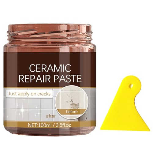 Reparaturpaste für Emaille,Porzellan Risse Reparaturpaste,Fliesenreparaturpaste,Keramik Reparaturset,Reparaturmittel für Keramische Fliesen,Reparatur Rissen Keramikfliesen,Kommt mit Einem Schaber Reparaturpaste für Emaille,Porzellan Risse Reparaturpaste,Fliesenreparaturpaste,Keramik Reparaturset,Reparaturmittel für Keramische Fliesen,Reparatur Rissen Keramikfliesen,Kommt mit Einem Schaber von GNAUMORE