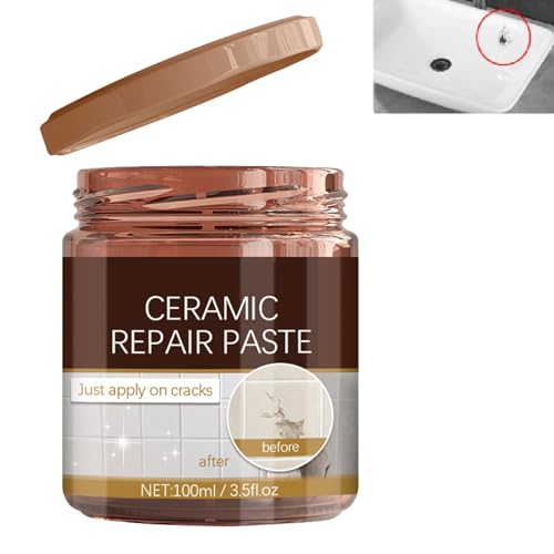 Reparaturpaste für Fliesen, hochfester Klebstoff für Keramik, Spachtelmasse für kleine Löcher und zersplitterte Fliesen, 100 ml von GNAUMORE