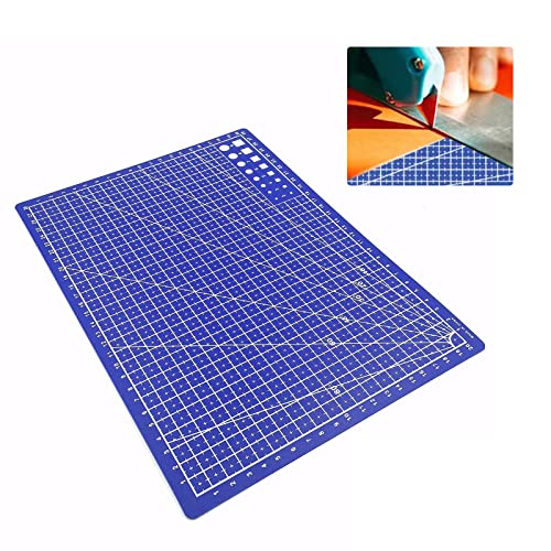 GNAUMORE Selbstheilend Schneidematte, Doppelseitig Rastern, zum Basteln, Quilten, Nähen, Scrapbooking, Stoff- und Papierhandwerk, Blau von GNAUMORE
