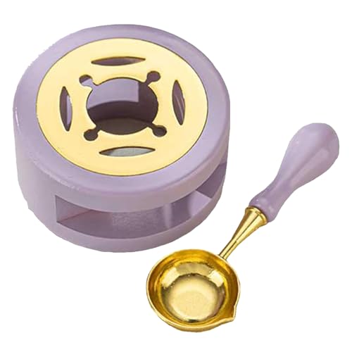 Wax Seal Stamp,Wax Seal Set,Wax Seal Warmer Melting Set,Sealing Wax Oven Tool,Wax Heating Pot with Melting Spoon,Wax Stamp Tool,Can Be Used To A Wedding,Party,Festival Invitation,An Envelope,Lila Wax Seal Stamp,Wax Seal Set,Wax Seal Warmer Melting Set,Sealing Wax Oven Tool,Wax Heating Pot with Melting Spoon,Wax Stamp Tool,Can Be Used To A Wedding,Party,Festival Invitation,An Envelope,Lila von GNAUMORE