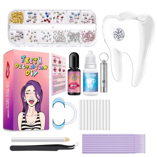 GNEUFVIE Shining Smile DIY Tooth Gem Kit Zahnschmuck Set, 270 Pcs Stück Kristallschmuck Starter-Kit GNEUFVIE Shining Smile DIY Tooth Gem Kit Zahnschmuck Set, 270 Pcs Stück Kristallschmuck Starter-Kit von GNEUFVIE