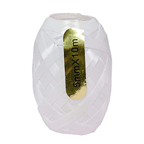 GNGR Ribbon Balloon Strings Bänder für String Geschenkverpackung Luftballons Blumen Bögen Hochzeit oder Geburtstagsfeier Dekoration Veranstaltungsarmbänder (White, One Size) von GNGR