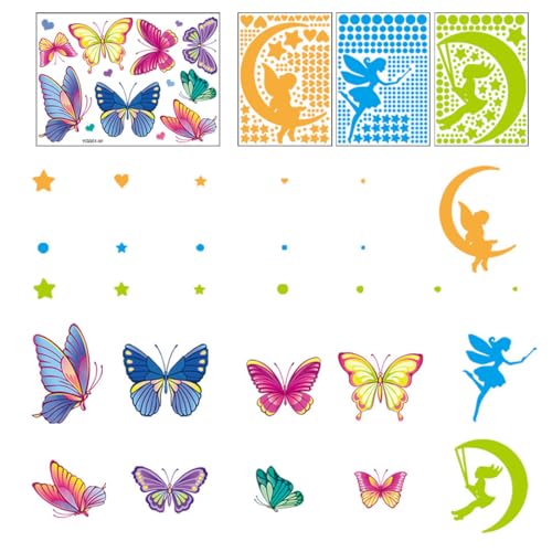 GNHG Leuchtender Stern Elf Schmetterlings Wandaufkleber,Leuchtende Sterne Für Kinderzimmer,Leuchtsterne Kinderzimmer,Leuchtsterne Selbstklebend,Wandtattoo Sterne,Wandaufkleber Kinderzimmer GNHG Leuchtender Stern Elf Schmetterlings Wandaufkleber,Leuchtende Sterne Für Kinderzimmer,Leuchtsterne Kinderzimmer,Leuchtsterne Selbstklebend,Wandtattoo Sterne,Wandaufkleber Kinderzimmer von GNHG