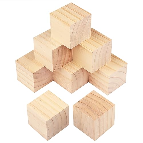 8 Packungen Holzblöcke zum Basteln, 8 cm Kiefernholzwürfel, 8 x 8 x 8 cm Holzwürfel zum Malen, Stempeln, Dekorieren, DIY-Projekte und personalisierte Geschenke GNIEMCKIN. 8 Packungen Holzblöcke zum Basteln, 8 cm Kiefernholzwürfel, 8 x 8 x 8 cm Holzwürfel zum Malen, Stempeln, Dekorieren, DIY-Projekte und personalisierte Geschenke GNIEMCKIN. von GNIEMCKIN