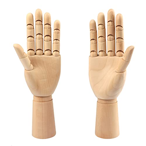 Holz-Handmodell, 2 Stück, 30,5 cm, linke und rechte Hand, Kunstpuppe mit für Handschmuck, Dekoration, Skizzieren, von GNIEMCKIN. Holz-Handmodell, 2 Stück, 30,5 cm, linke und rechte Hand, Kunstpuppe mit für Handschmuck, Dekoration, Skizzieren, von GNIEMCKIN. von GNIEMCKIN