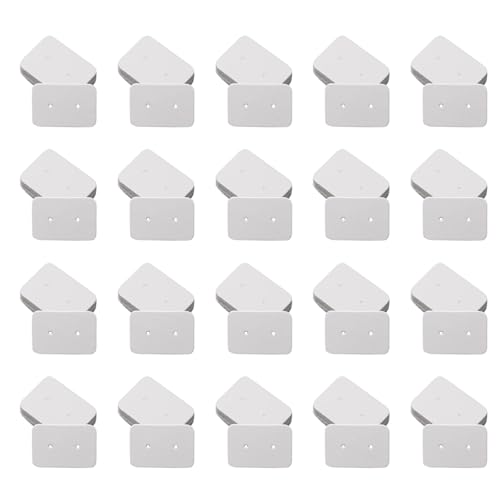 GNURBDILFO 1000 STÜCK Kleine Leere Kraft Papier Ohr Stecker Ohrring Display Karten Preisschild Etikett Schmuck Karten Halter, 3,5 X 2,5 cm () von GNURBDILFO