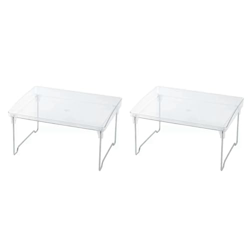 GNURBDILFO 2 Stück Transparente Schreibtischablage, Getränkehalter, Faltbare Ablage, Badezimmerablage, Halter für Gewürzboxen in der Küche, Langlebig, Einfach zu Installieren GNURBDILFO 2 Stück Transparente Schreibtischablage, Getränkehalter, Faltbare Ablage, Badezimmerablage, Halter für Gewürzboxen in der Küche, Langlebig, Einfach zu Installieren von GNURBDILFO
