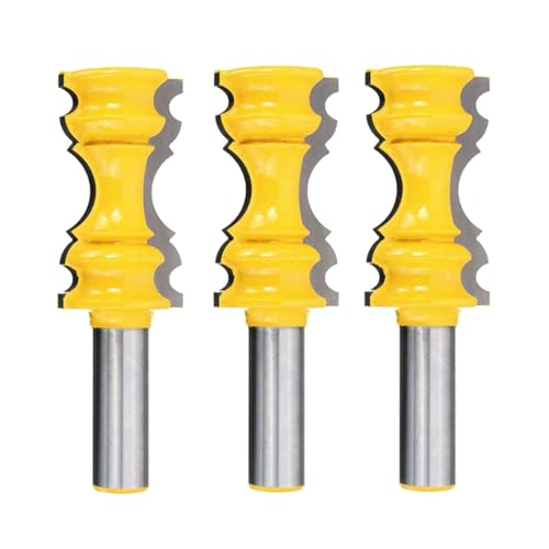 GNURBDILFO 3Stück 1/2-Schaft Crown Moulding Fraeser Holzbearbeitung Fraeser von GNURBDILFO