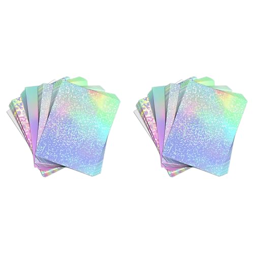 GNURBDILFO 48 Vinyl-Aufkleberpapier für Tintenstrahldrucker - Bedruckbares GläNzendes Aufkleberpapier und Holografische LaminatböGen GNURBDILFO 48 Vinyl-Aufkleberpapier für Tintenstrahldrucker - Bedruckbares GläNzendes Aufkleberpapier und Holografische LaminatböGen von GNURBDILFO