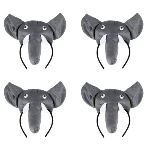 GNURBDILFO 4X 3D Kopfband Tier Bauernhof Erwachsene Kinder Kostuem Maske Maskenball von GNURBDILFO