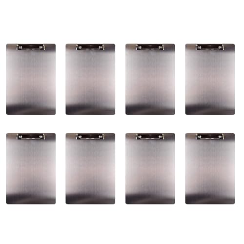 GNURBDILFO 8X Metall Zwischenablage Ordner A4 Rostfreier Stahl Clip Board Rechnung Lagerung Ordner Schreiben Datei Board Menü Schiene für Unternehmen GNURBDILFO 8X Metall Zwischenablage Ordner A4 Rostfreier Stahl Clip Board Rechnung Lagerung Ordner Schreiben Datei Board Menü Schiene für Unternehmen von GNURBDILFO