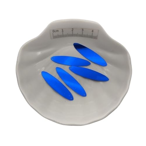 mit farbenfrohen Papierstücken, 1 Packung Pailletten for Kleidung und Schmuck, 10 × 40 mm große, rechteckige, flache, lose Pailletten, Pailletten for Nähen und for Schuhe(Dark bLue,150) von GNYVZXPLQ