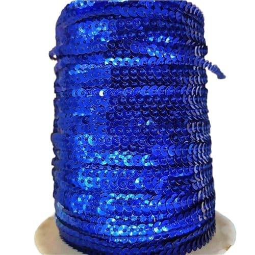 mit farbenfrohen Papierstücken, 10 Yards 3 mm Festival-Pailletten, lose Pailletten in Großpackung for Scrapbooking-Besatz, runde Stick-Pailletten(Dark Blue) von GNYVZXPLQ