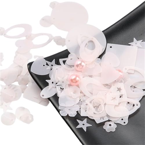mit farbenfrohen Papierstücken, 10 g lose PVC-Pailletten, lose Pailletten in Großpackung, flache Pailletten, schillernde Stickpailletten for Bekleidungszubehör(Matte Pink) von GNYVZXPLQ