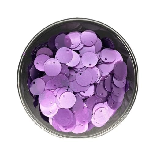 mit farbenfrohen Papierstücken, Pailletten for Nähen, 10 mm flache, runde, lose PVC-Pailletten, PVC-Laserpailletten for Damenbekleidungszubehör, 10 g(Matt Purple) von GNYVZXPLQ