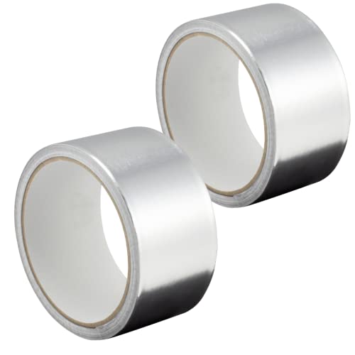 Aluminium Klebeband, 48 mm x 10 m, selbstklebendes Alu Klebeband, silber, Wasser- und hitzebeständig Band zum Versiegeln, Reparieren und Isolieren, 2 Rollen von Gocableties Aluminium Klebeband, 48 mm x 10 m, selbstklebendes Alu Klebeband, silber, Wasser- und hitzebeständig Band zum Versiegeln, Reparieren und Isolieren, 2 Rollen von Gocableties von GOCABLETIES