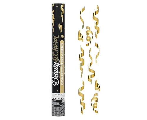 5 Konfettikanonen Luftschlangen 40 oder 60 cm Gold Silber metallic Party Hochzeit Geburtstag Silvester Konfetti Kanone, Farbe:Gold, Größe:40 cm 5 Konfettikanonen Luftschlangen 40 oder 60 cm Gold Silber metallic Party Hochzeit Geburtstag Silvester Konfetti Kanone, Farbe:Gold, Größe:40 cm von GODAN