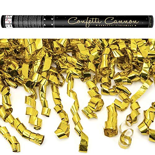 5 Konfettikanonen Luftschlangen 40 oder 60 cm Gold Silber metallic Party Hochzeit Geburtstag Silvester Konfetti Kanone, Farbe:Gold, Größe:60 cm 5 Konfettikanonen Luftschlangen 40 oder 60 cm Gold Silber metallic Party Hochzeit Geburtstag Silvester Konfetti Kanone, Farbe:Gold, Größe:60 cm von Godan