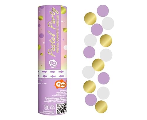 Godan Konfettikanone lila weiß Gold Godan Konfettikanone lila weiß Gold von Godan