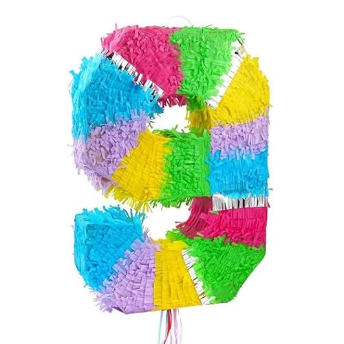 Godan Pinata Zahl 9 bunt Pastell Godan Pinata Zahl 9 bunt Pastell von GODAN