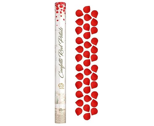 Godan Rosenblätter Konfettikanone Party Shooter Hochzeit rosa weiß rot Konfetti Kanone Geburtstag Deko Set, Farbe:Rot, Stück:10 Stück Godan Rosenblätter Konfettikanone Party Shooter Hochzeit rosa weiß rot Konfetti Kanone Geburtstag Deko Set, Farbe:Rot, Stück:10 Stück von GODAN
